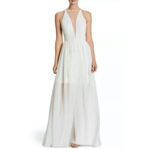 Dress the Population Patricia Illusion Plunge Gown